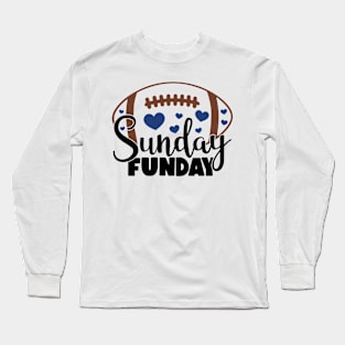 Sunday Funday Football Long Sleeve T-Shirt